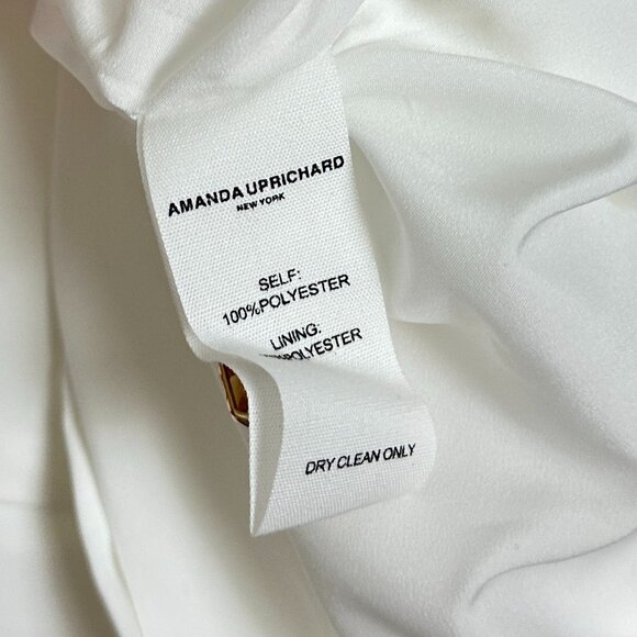 AMANDA UPRICHARD Long Sleeve Kya Romper in Ivory in Ivory Size Large - Picture 10 of 10